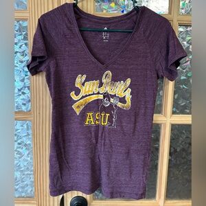 Arizona Sun Devils Tee-shirt Woman's M Maroon Distressed ASU Gear